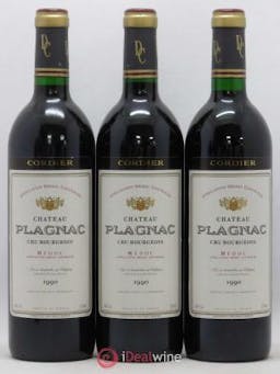 Château Plagnac Cru Bourgeois (no reserve) 1990 - Lot of 3 Bottles