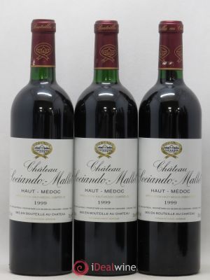 Château Sociando Mallet (no reserve) 1999 - Lot of 3 Bottles
