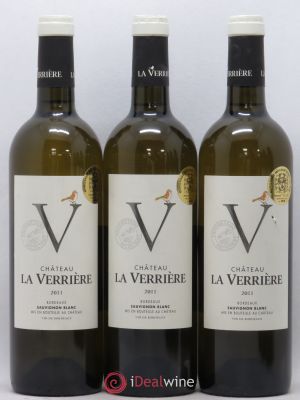 - Château La Verriere (sans prix de réserve) 2011 - Lot de 3 Bouteilles