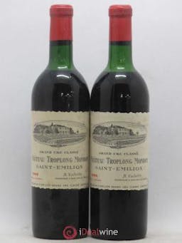 Château Troplong Mondot 1er Grand Cru Classé B (no reserve) 1962 - Lot of 2 Bottles