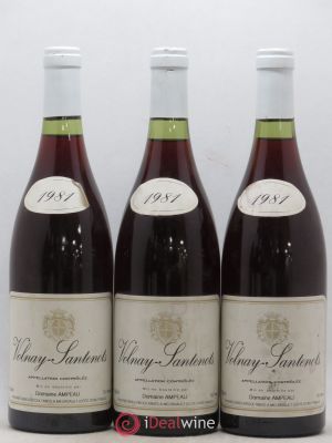 Volnay 1er Cru Santenots Domaine Ampeau (no reserve) 1981 - Lot of 3 Bottles