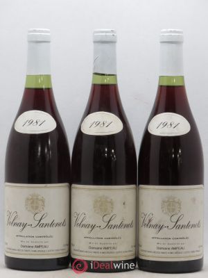 Volnay 1er Cru Santenots Domaine Ampeau (no reserve) 1981 - Lot of 3 Bottles