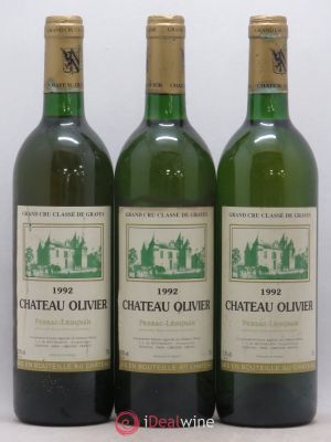 Château Olivier Cru Classé de Graves (sans prix de réserve) 1992 - Lot de 3 Bouteilles