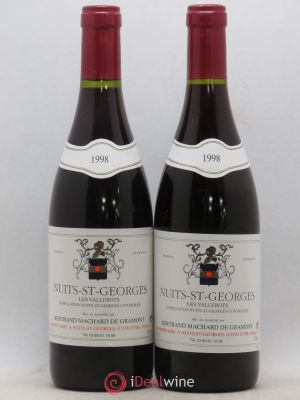 Nuits Saint-Georges 1er Cru Les Vallerots Machard de Gramont (no reserve) 1998 - Lot of 2 Bottles