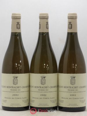 Puligny-Montrachet 1er Cru Champgain Comtes Lafon (Domaine des) (no reserve) 2002 - Lot of 3 Bottles