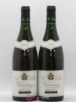 Vouvray Réserve Clos Naudin - Philippe Foreau (no reserve) 2003 - Lot of 2 Bottles