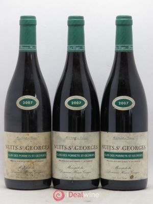 Nuits Saint-Georges 1er Cru Clos des Porrets St Georges Henri Gouges (no reserve) 2007 - Lot of 3 Bottles
