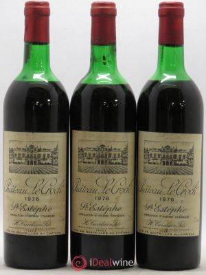 Château le Crock Cru Bourgeois (no reserve) 1976 - Lot of 3 Bottles