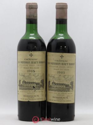 Château La Mission Haut-Brion Cru Classé de Graves (no reserve) 1963 - Lot of 2 Bottles
