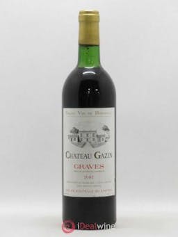 Graves Château Gazin (no reserve) 1981 - Lot of 1 Bottle