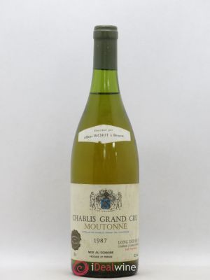 Chablis Grand Cru Moutonne - Long Depaquit - Albert Bichot (Domaine) (sans prix de réserve) 1987 - Lot de 1 Bouteille