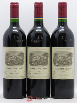 Carruades de Lafite Rothschild Second vin  1996 - Lot of 3 Bottles