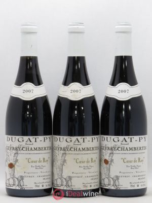 Gevrey-Chambertin Coeur de Roy Très Vieilles Vignes Bernard Dugat-Py (sans prix de réserve) 2007 - Lot de 3 Bouteilles