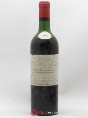 Château Clerc Milon 5ème Grand Cru Classé Mondon (no reserve) (no reserve) 1961 - Lot of 1 Bottle
