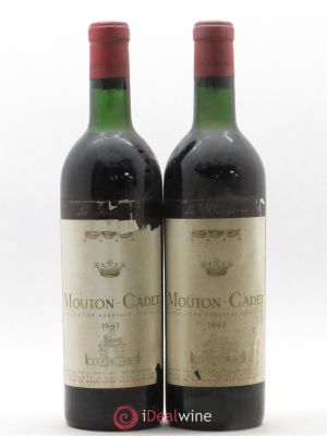 Château Mouton Cadet (no reserve) 1967 - Lot of 2 Bottles