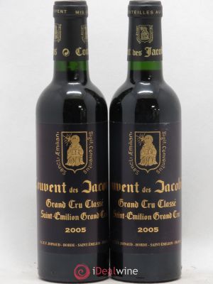 Château Couvent des Jacobins Grand Cru Classé (sans prix de réserve) 2005 - Lot de 2 Demi-bouteilles