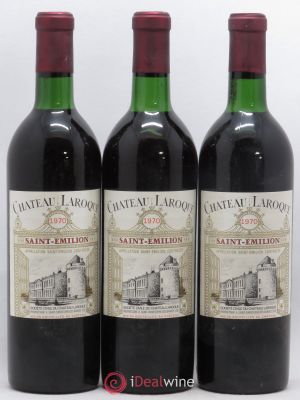 Château Laroque Grand Cru Classé (no reserve) 1970 - Lot of 3 Bottles