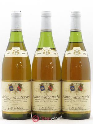 Puligny-Montrachet 1er Cru Folatières De Saissey (no reserve) (no reserve) 1990 - Lot of 3 Bottles