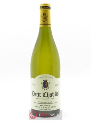 Petit Chablis Jean-Paul & Benoît Droin (Domaine)  2019 - Lot of 1 Bottle