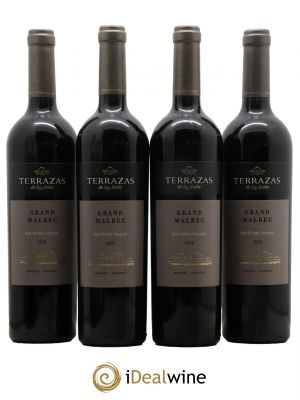 Mendoza Grand Malbec High Altitude Vineyards Terrazas de los Andes  2020 - Lot of 4 Bottles