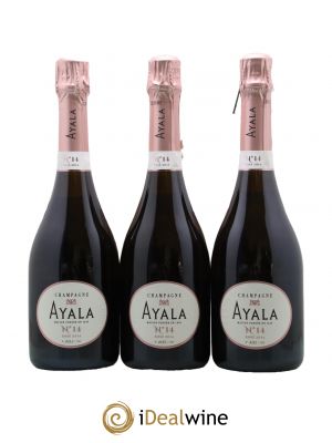 Champagne Rosé N°14 Ayala 2014 - Lot de 3 Bouteilles