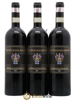 Brunello di Montalcino DOCG Ciacci Piccolomini d'Aragona 2018 - Lot of 3 Bottles