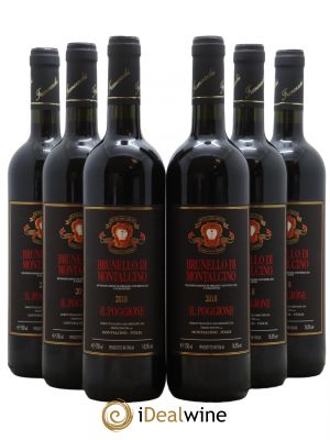 Brunello di Montalcino DOCG Il Poggione Lavinio Franceschi  2018 - Lot of 6 Bottles