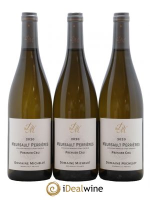 Meursault 1er Cru Les Perrières Domaine Michelot 2020 - Lot of 3 Bottles
