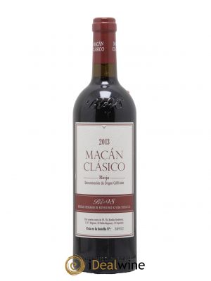 Rioja DOCa Macan Benjamin de Rothschild & Vega Sicilia S.A 2013 - Lot de 1 Bouteille
