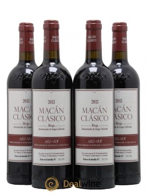Rioja DOCa Macan Benjamin de Rothschild & Vega Sicilia S.A  2013 - Lot de 4 Bouteilles