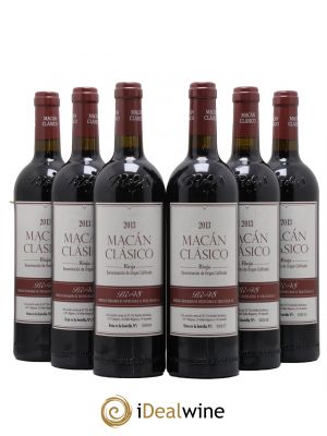 Rioja DOCa Macan Benjamin de Rothschild & Vega Sicilia S.A  2013 - Lot de 6 Bouteilles