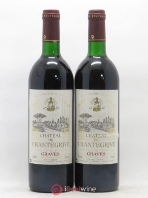 Château de Chantegrive  1990 - Lot of 2 Bottles