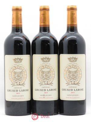 Château Gruaud Larose 2ème Grand Cru Classé  2015 - Lot de 3 Bouteilles