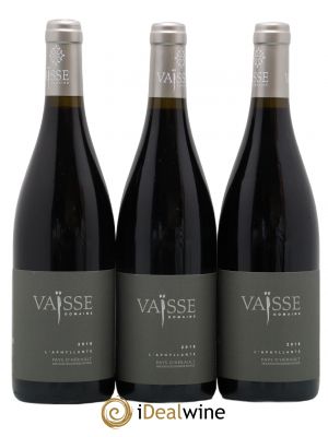 IGP Pays de l'Hérault L'Aphyllante Vaisse (Domaine) (no reserve) 2018 - Lot of 3 Bottles