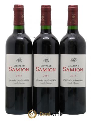 Lalande-de-Pomerol Samion (no reserve) 2015 - Lot of 3 Bottles