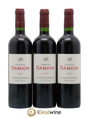 Lalande-de-Pomerol Samion (no reserve) 2012 - Lot of 3 Bottles
