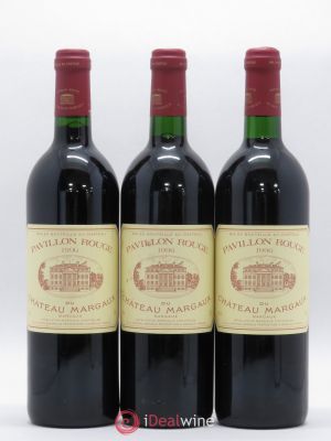 Pavillon Rouge du Château Margaux Second Vin  1996 - Lot of 3 Bottles