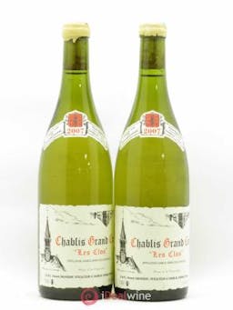 Chablis Grand Cru Les Clos René et Vincent Dauvissat  2007 - Lot of 2 Bottles