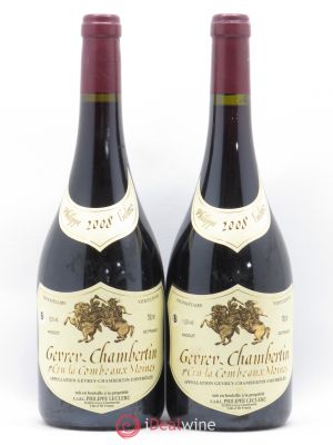 Gevrey-Chambertin 1er Cru La Combe aux Moines Philippe Leclerc 2008 - Lot of 2 Bottles