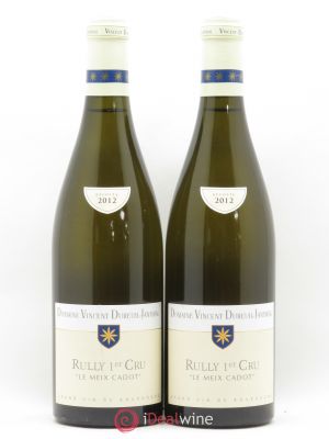 Rully 1er Cru Le Meix Cadot Vieilles Vignes Vincent Dureuil-Janthial  2012 - Lot of 2 Bottles