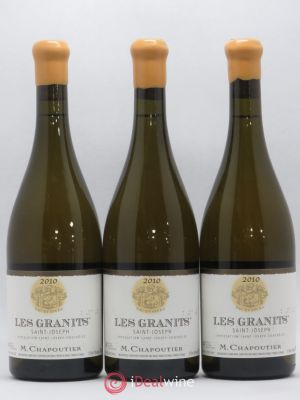 Saint-Joseph Les Granits Chapoutier  2010 - Lot of 3 Bottles