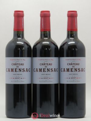 Château Camensac 5ème Grand Cru Classé  2007 - Lot of 3 Bottles