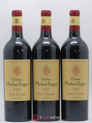 Château Phélan Ségur  2008 - Lot of 3 Bottles