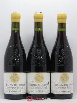 Châteauneuf-du-Pape Croix de Bois Chapoutier  2015 - Lot of 3 Bottles