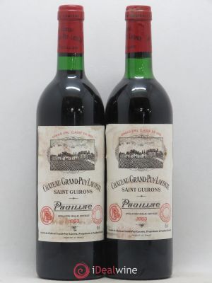 Château Grand Puy Lacoste 5ème Grand Cru Classé  1983 - Lot of 2 Bottles