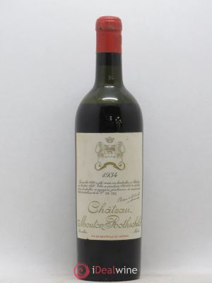 Château Mouton Rothschild 1er Grand Cru Classé  1934 - Lot of 1 Bottle