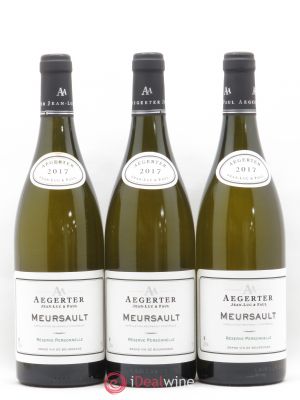Meursault Aegerter  2017 - Lot of 3 Bottles