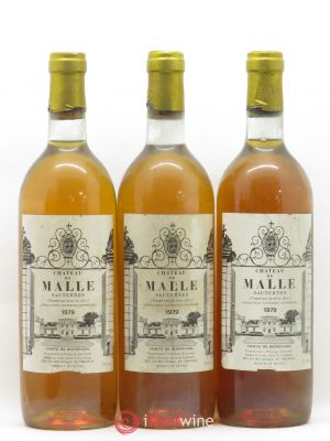 Château de Malle 2ème Grand Cru Classé  1979 - Lot of 3 Bottles