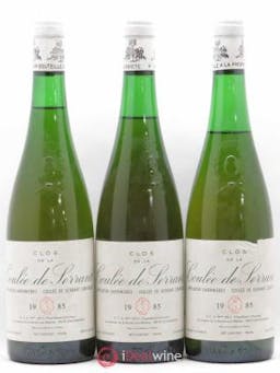 Savennières Clos de la Coulée de Serrant Vignobles de la Coulée de Serrant - Nicolas Joly  1985 - Lot of 3 Bottles