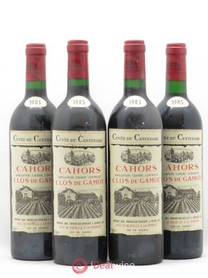 Cahors Clos de Gamot famille Jouffreau  1985 - Lot of 4 Bottles